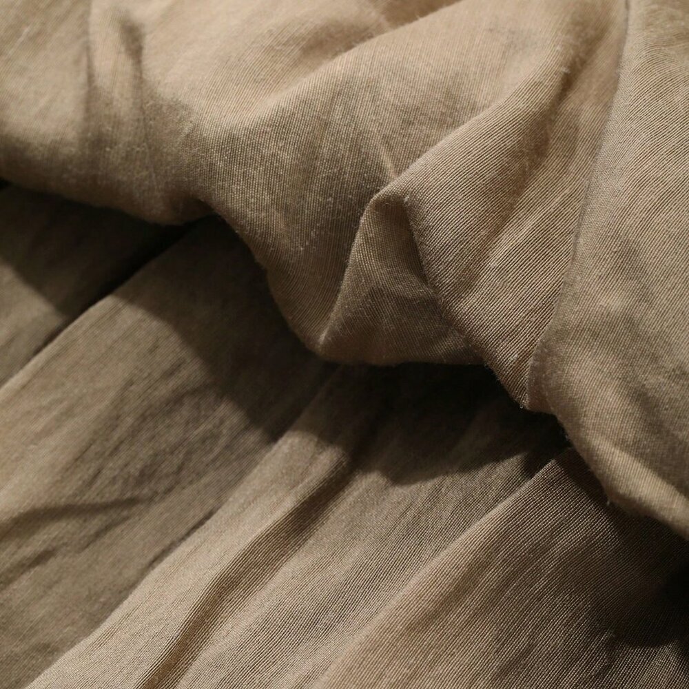 Coffee Brown Women's Vacation loose fit top with maxi skirt Outfit Set - Picture 3 of 7